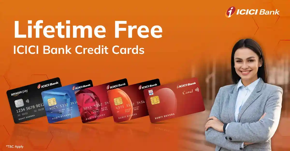 Lifetime Free ICICI Bank Credit Cards on Salary Criteria